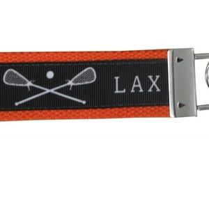 Lacrosse Keychain - Orange